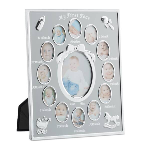 

Babybilderrahmen "First Year" цвет grau/silber/weiß