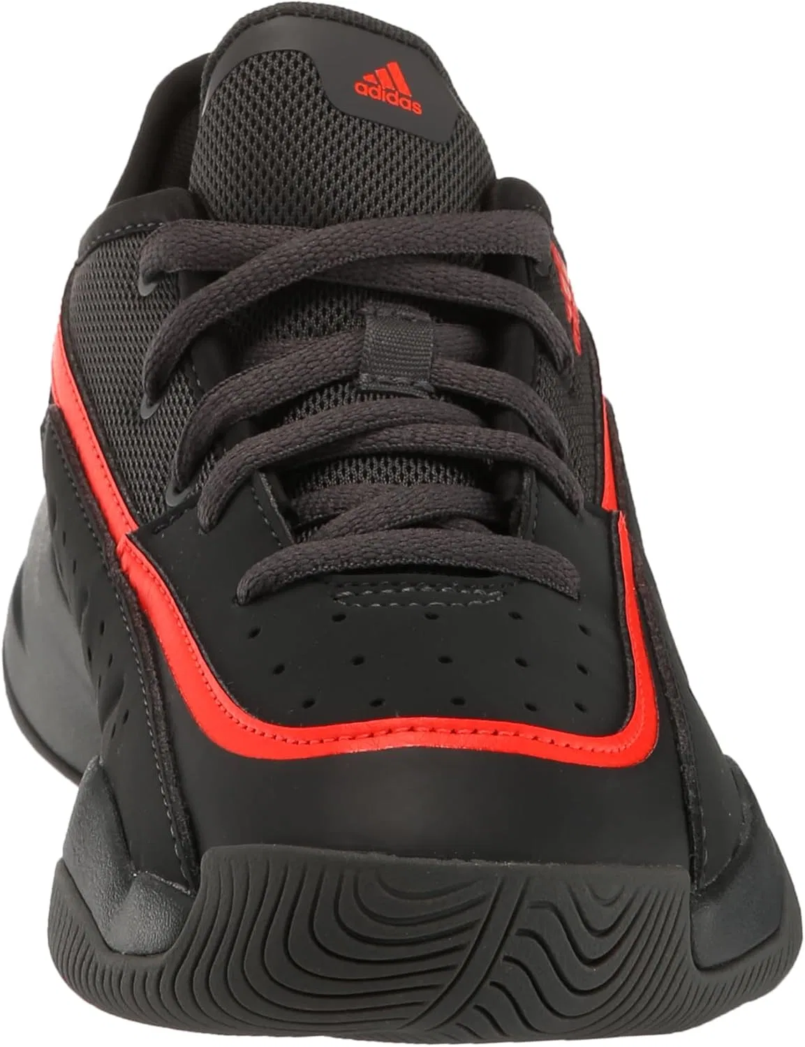 Кроссовки Adidas унисекс Front Court, красный/серый — фото 2