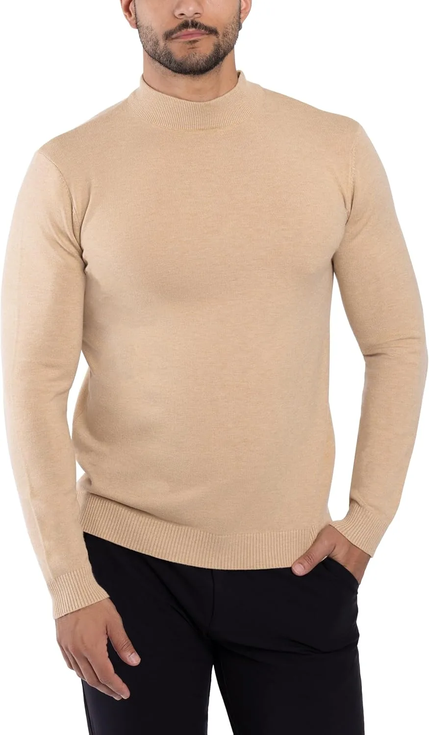 

Мужской свитер X RAY с воротником-стойкой, мягкий и облегающий