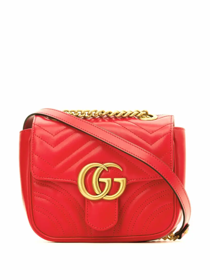 

Сумка на плечо GG Marmont Gucci, красный