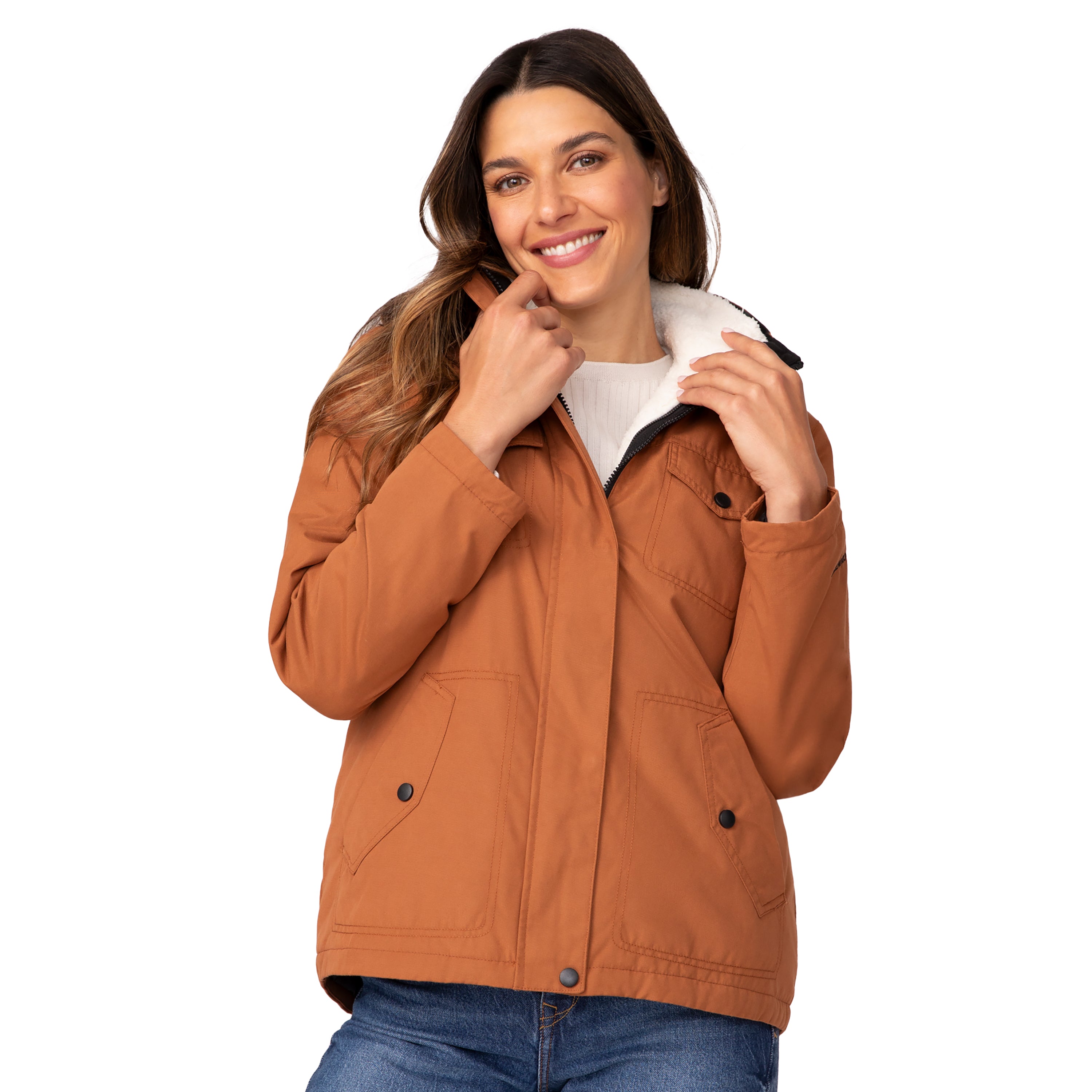 

Куртка женская Free Country Cascade Canvas 3-в-1 Systems, цвет copper