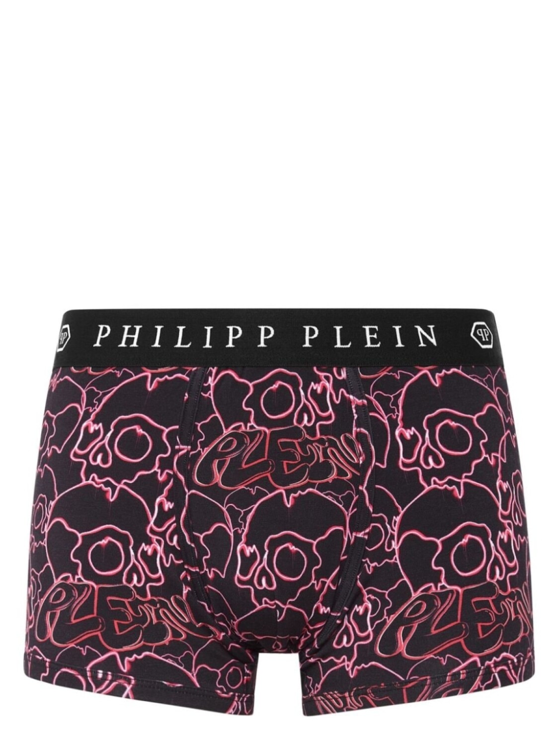 

Philipp Plein боксеры с логотипом и принтом Skull, черный