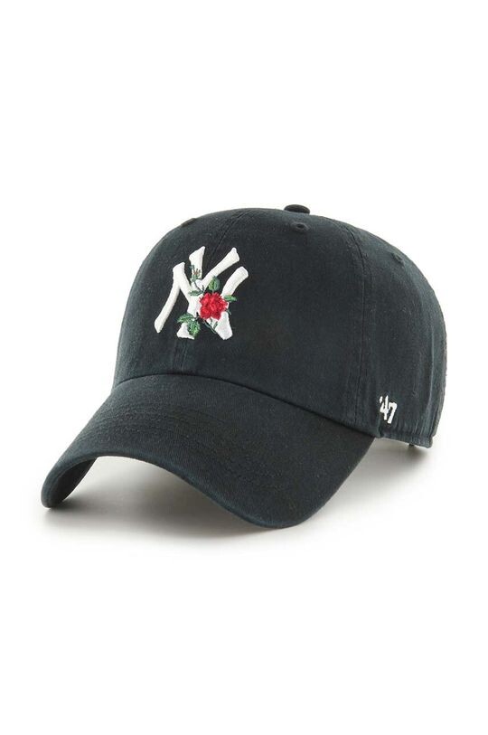 

Хлопковая бейсболка MLB New York Yankees 47 brand, черный