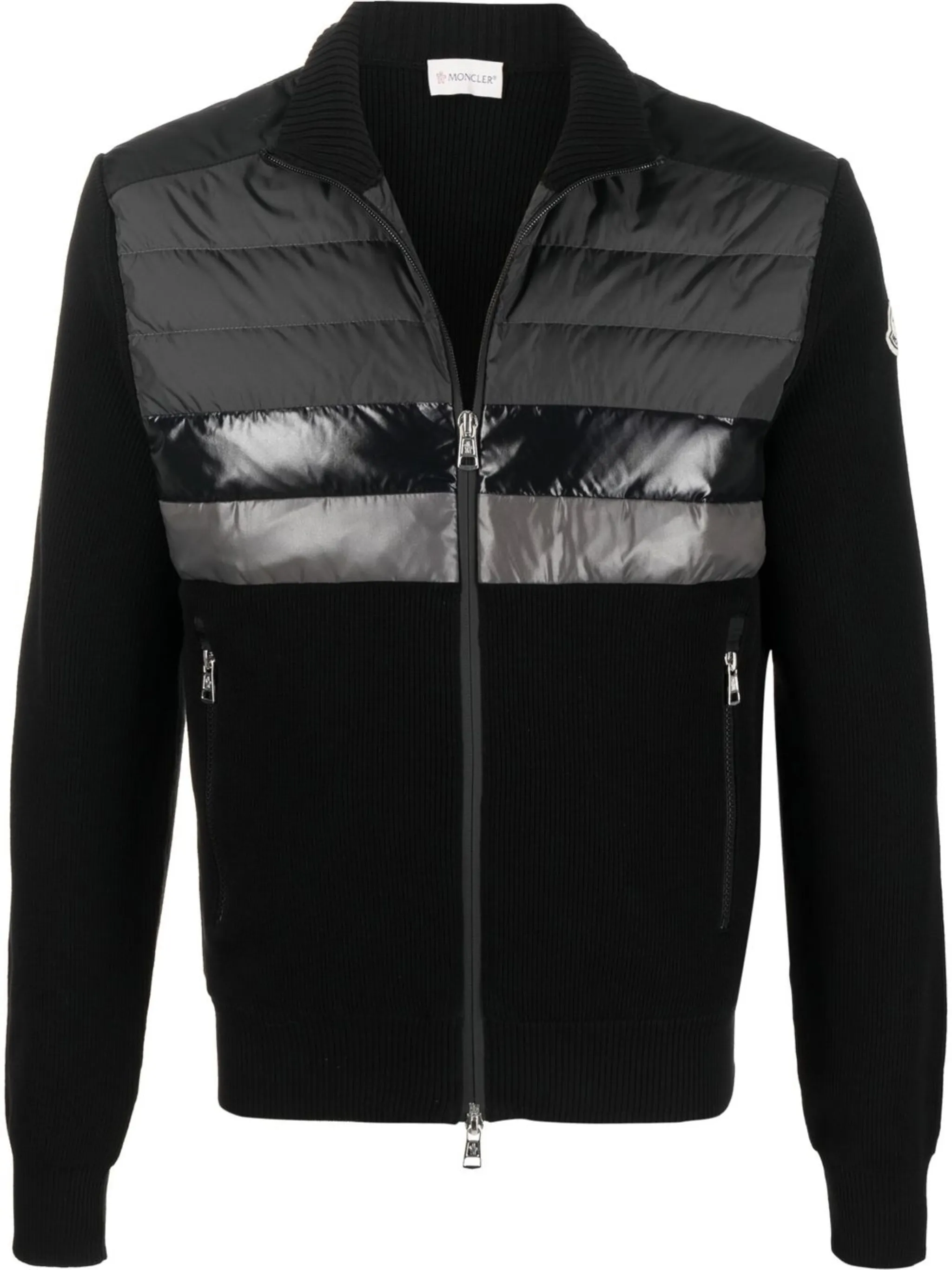 

Пуховик на молнии Moncler, черный