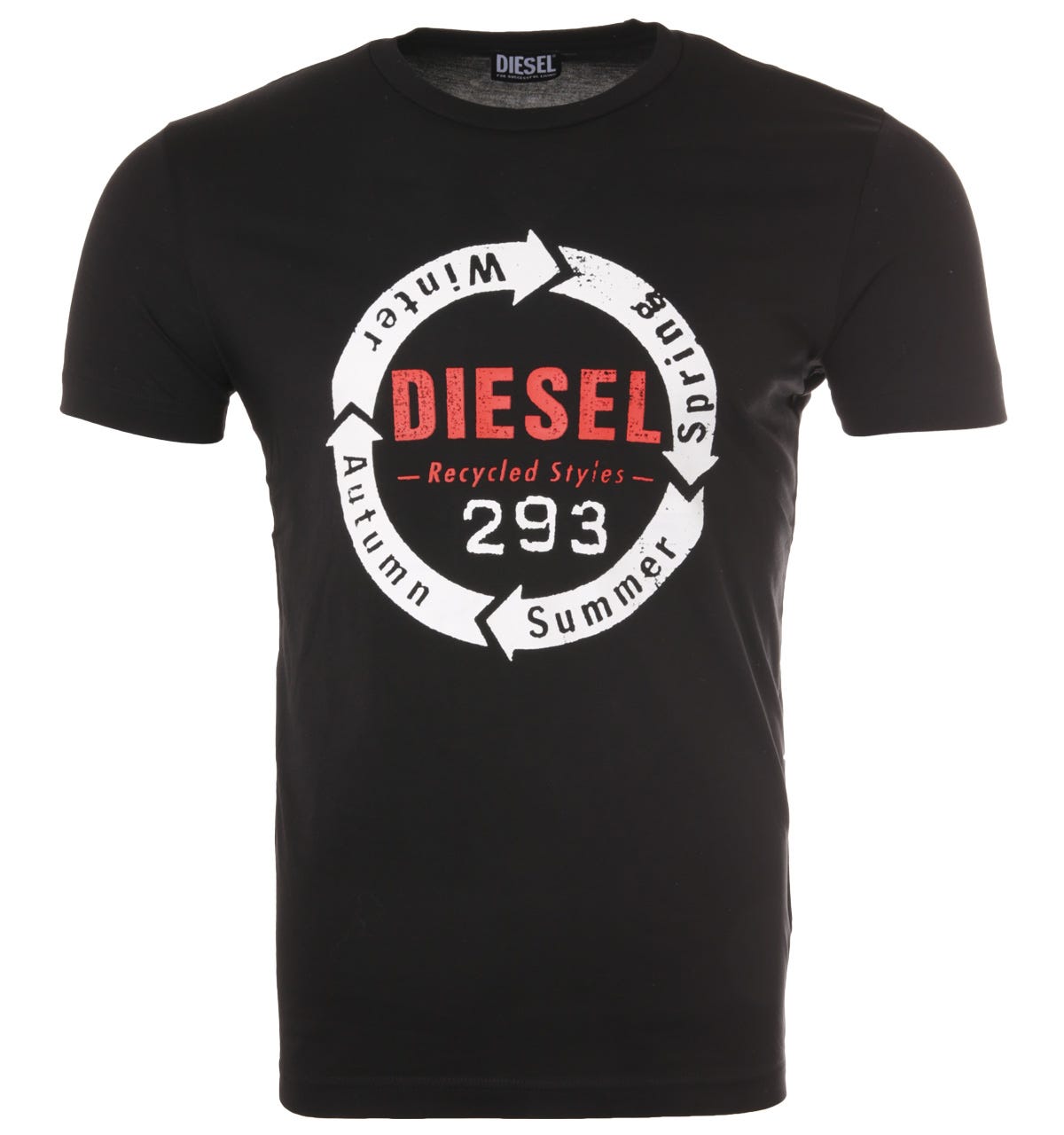 

Футболка t diego c1 с графическим логотипом для homme en noir Diesel, черный