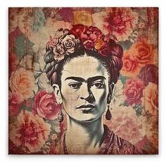 

Картина на холсте A.S. Création Frida in Bloom, красочный