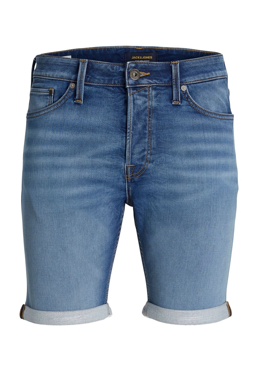 

Джинсы «Icon», пятикарманные, карманные с заклепками, мужские Jack & Jones, цвет Blue Denim