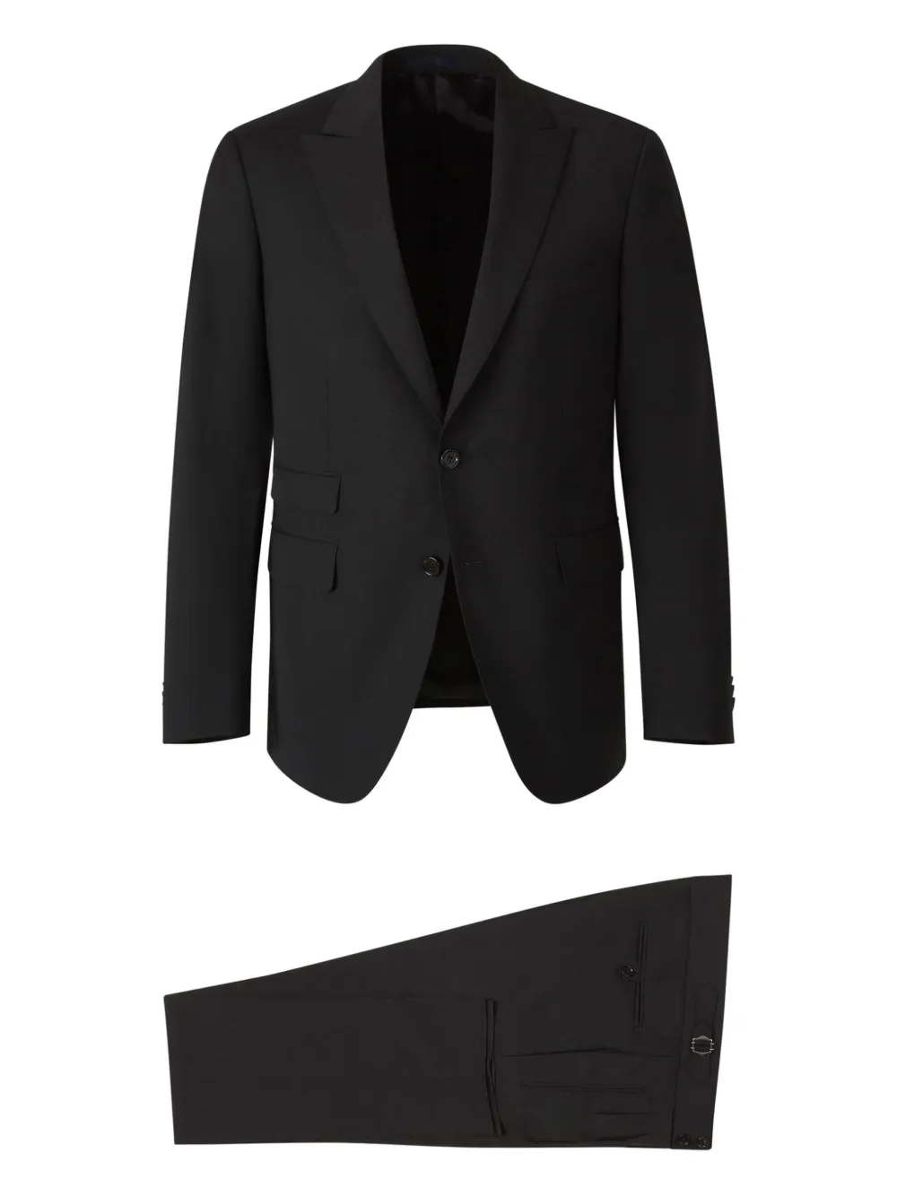 

Костюм с однобортным пиджаком Scabal, черный