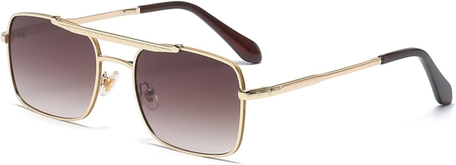 

Модные металлические квадратные солнцезащитные очки для мужчин и женщин, для отдыха на природе, уличной фотосъемки, декоративные солнцезащитные очки (Цвет: D, Размер: 1) MTZJH, One Color