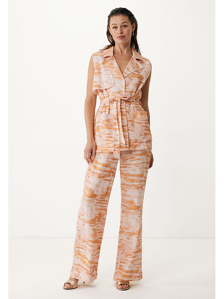 

Mexx Льняные брюки оранжево-розового цвета