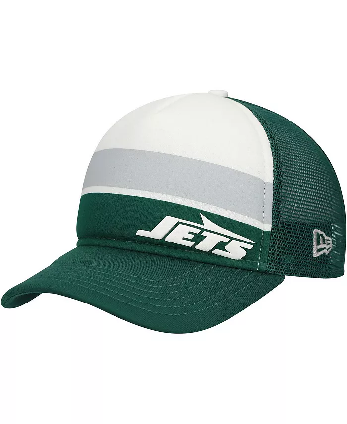 

Дошкольная зеленая кепка дальнобойщика New York Jets Sport Night Color Block 9FORTY с А-образной оправой и регулируемой рамкой New Era