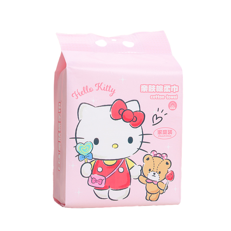 

Hello Kitty хлопковые полотенца / полотенца для лица Unisex Sanrio, 1 pack 130 pulls[trial pack]