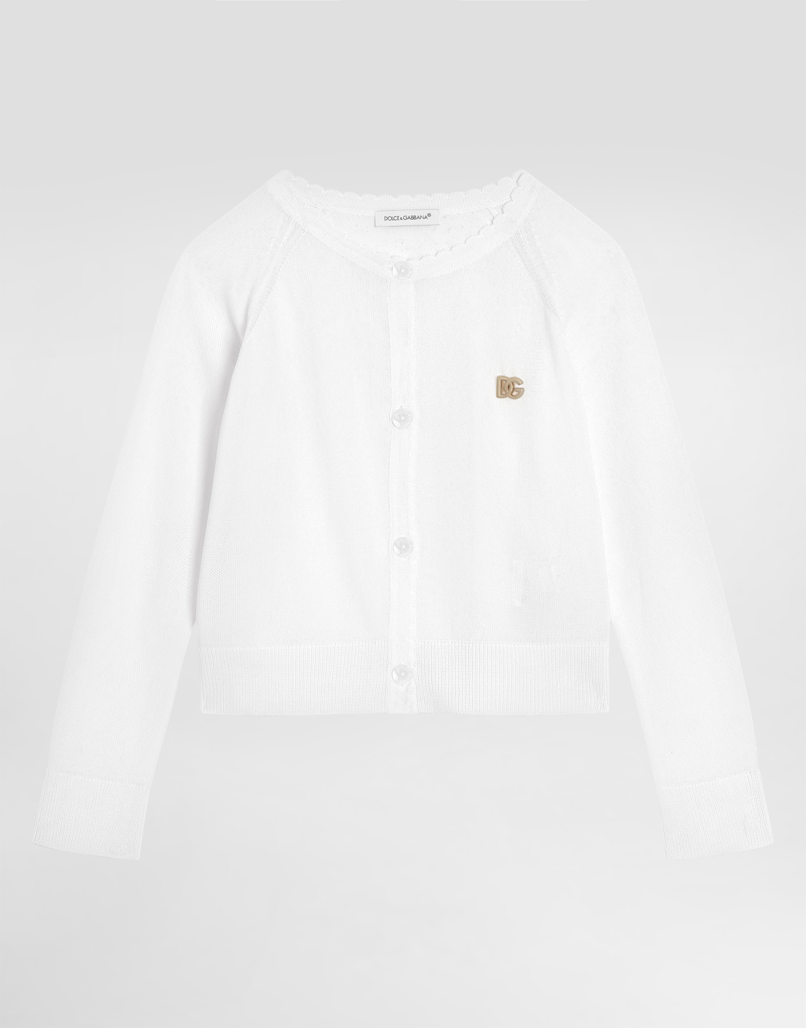 

Кардиган из сатиновой вискозы Dolce&Gabbana, белый