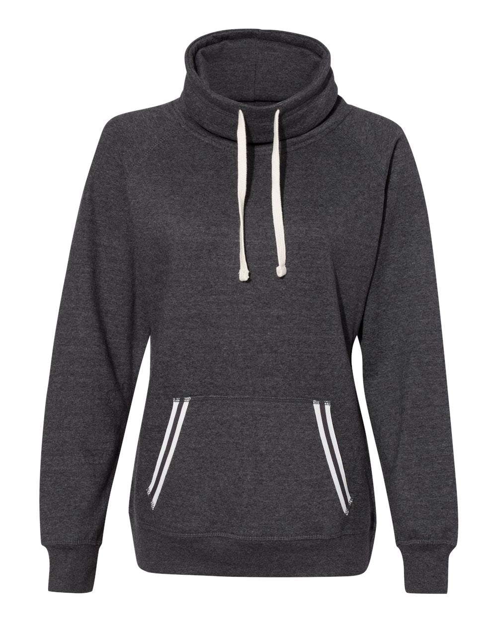 

Женская толстовка Relay Cowl Neck J. America, черный