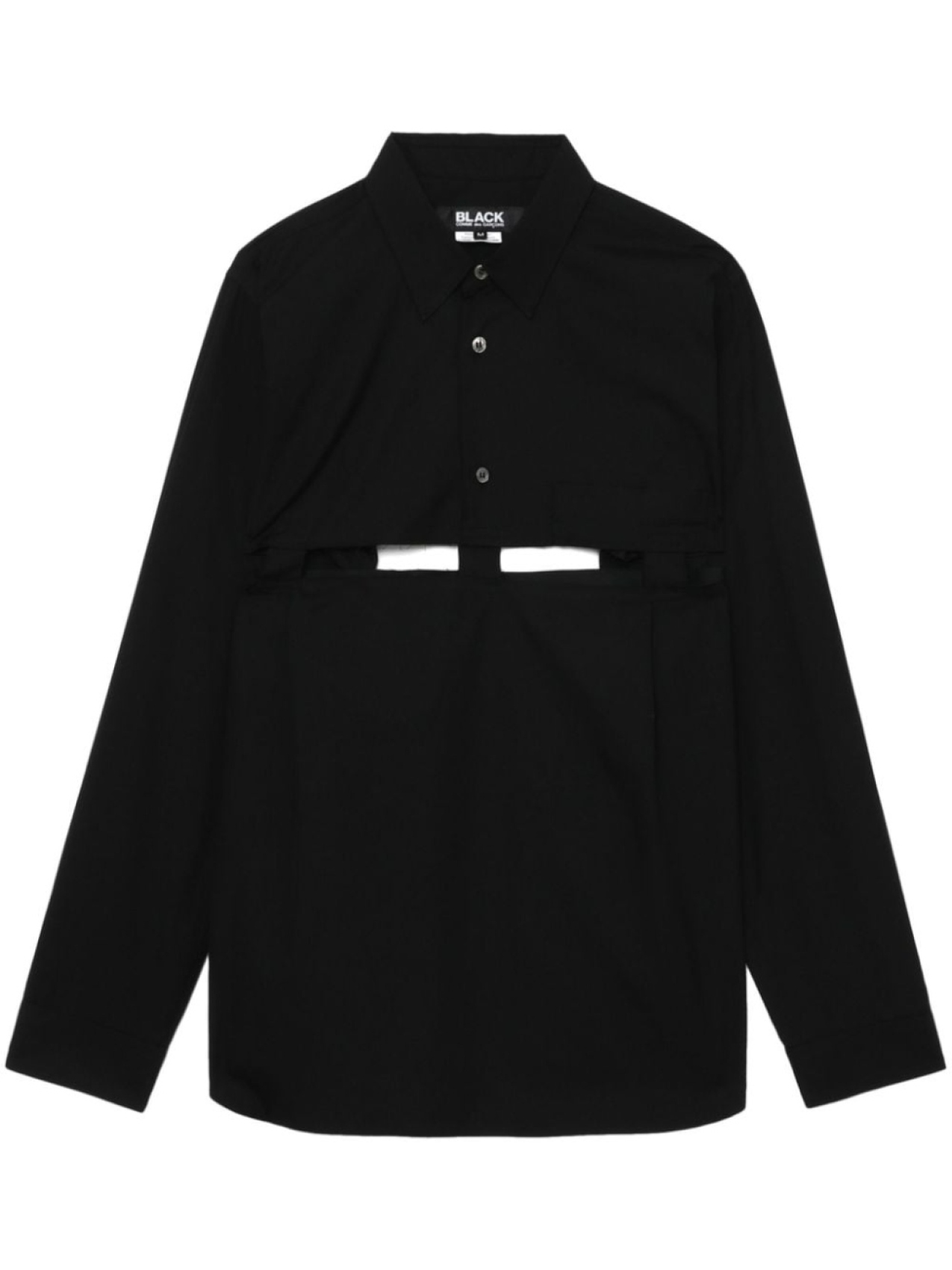 

Black Comme Des Garçons рубашка с вырезами, черный