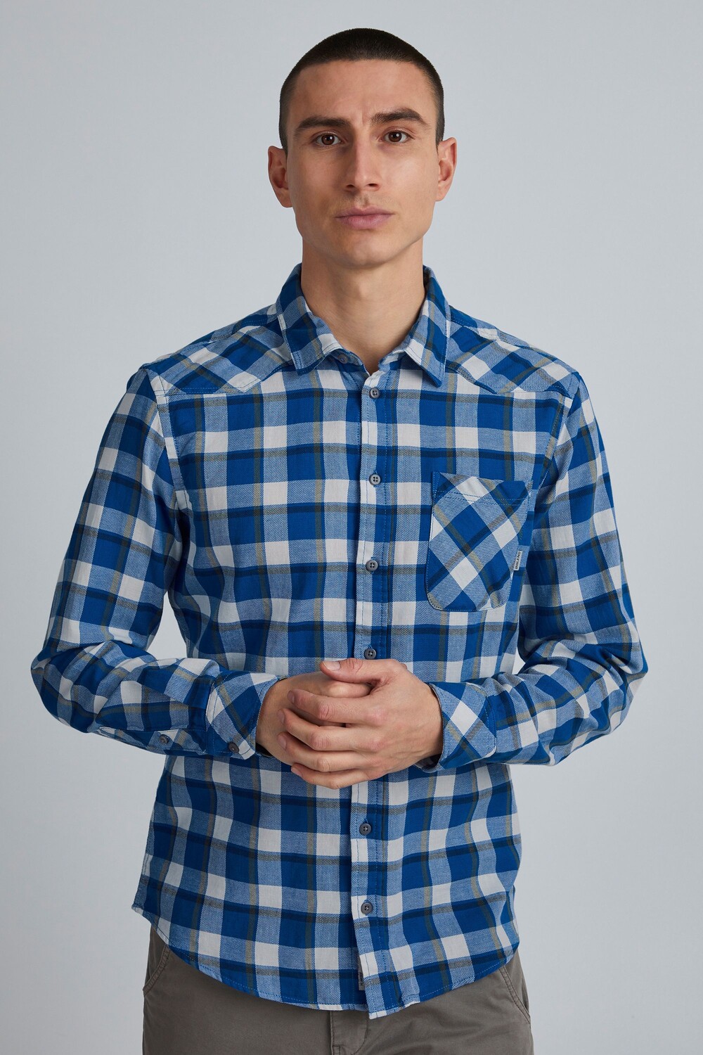 

Рубашка BLEND Langarm Shirt 20713360, синий