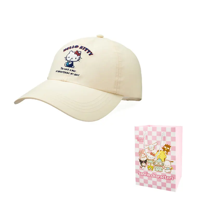 

Sanrio Бейсболка из полиамида унисекс, Beige Hello Kitty Visor Baseball Cap
