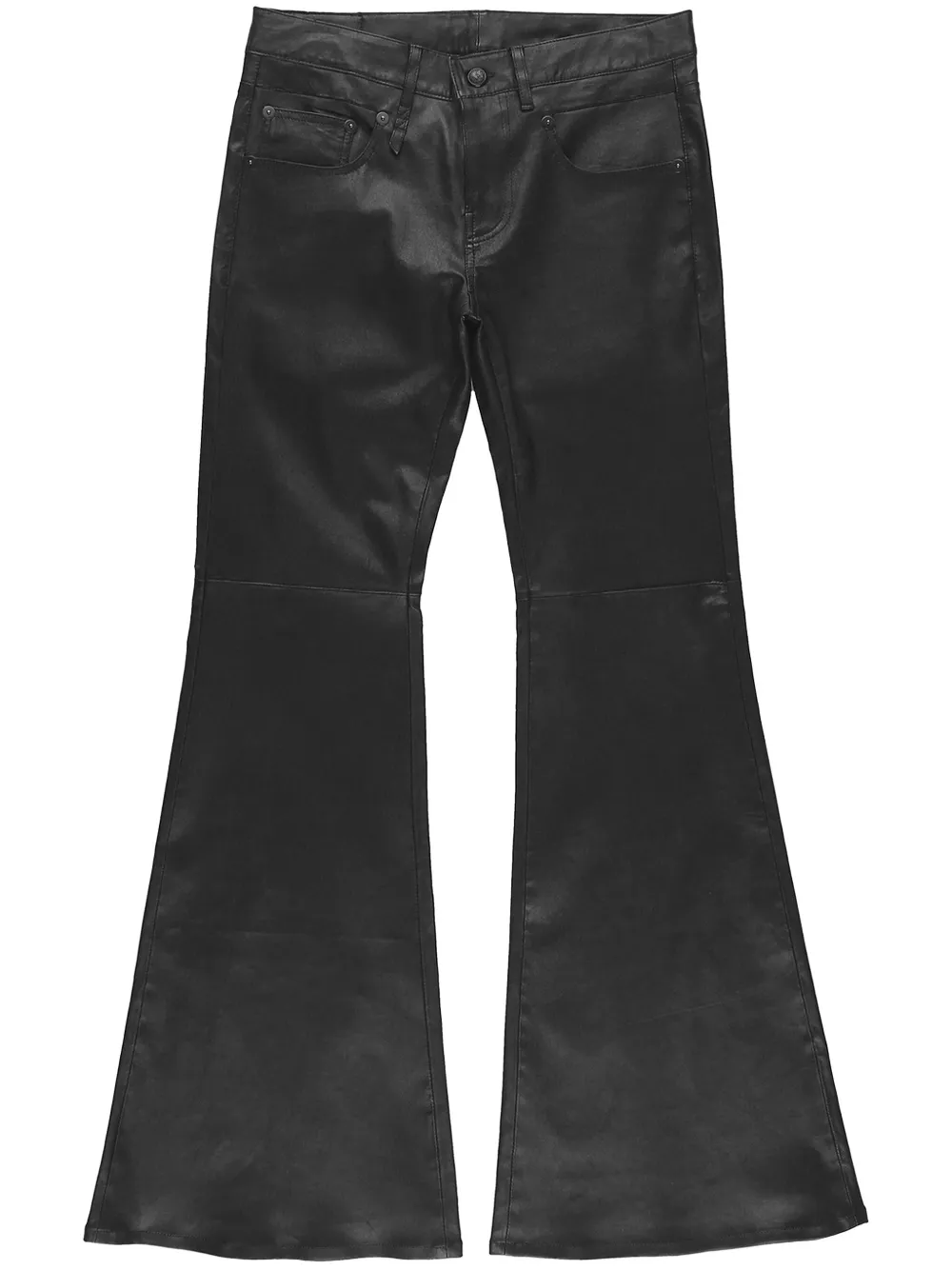 

Расклешенные кожаные брюки Boy R13, черный