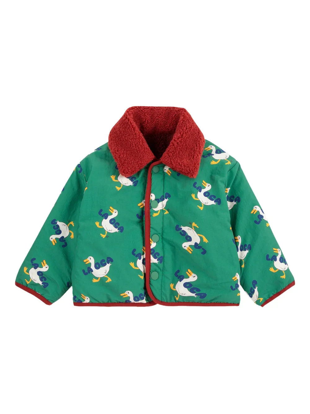 

Флисовая куртка с принтом уток BOBO CHOSES, зеленый