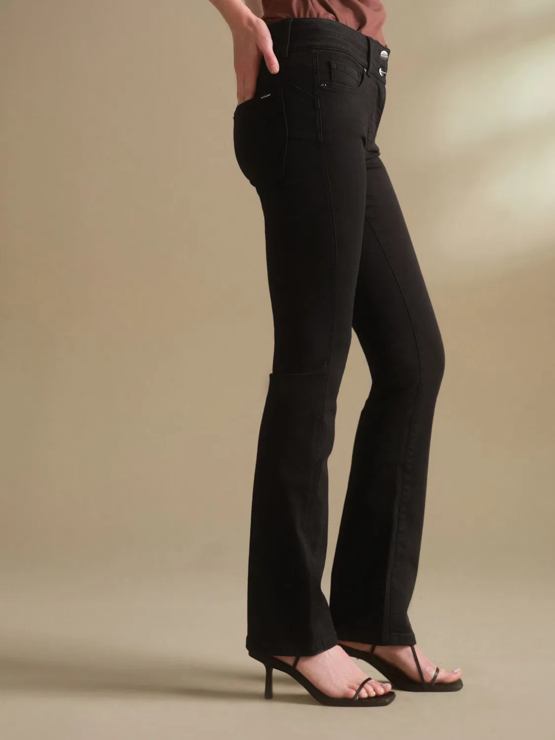 Джинсы-клеш 'Lift' Next, Black Denim — фото 4