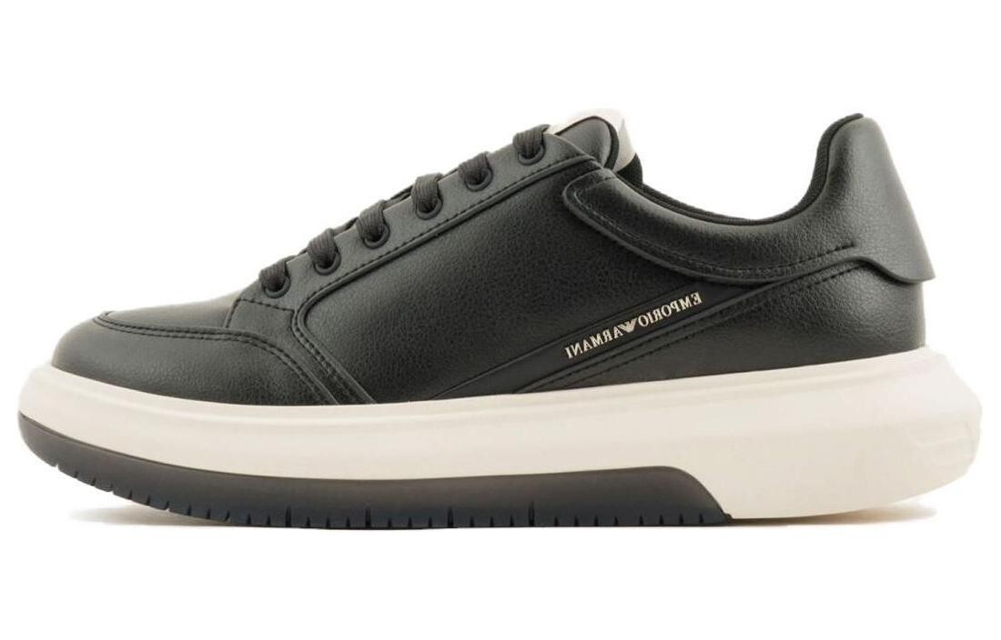 

Кроссовки EMPORIO ARMANI Skateboarding Shoes Men Low-top Black, черный