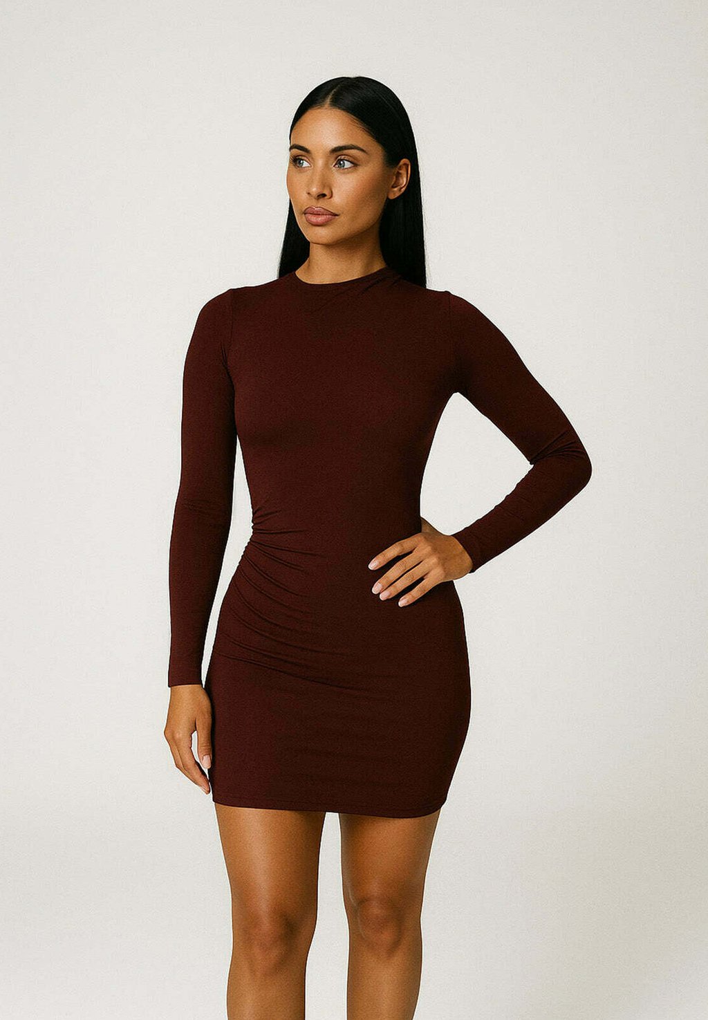 

Платье из джерси RUCHED WAIST - Shift dress Nudyess, бургундия