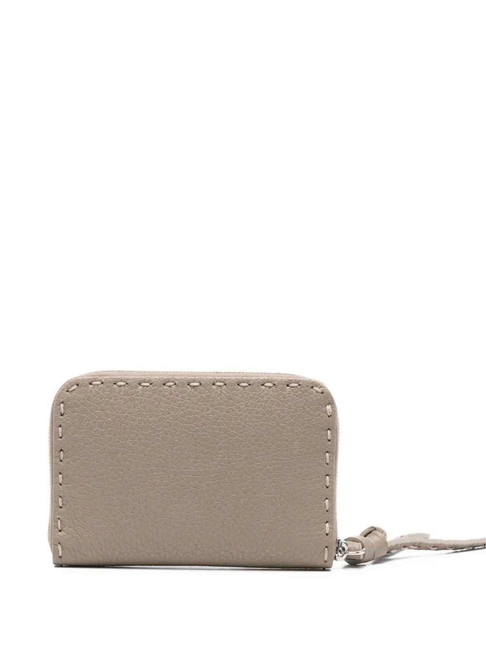 

Кожаный кошелек с логотипом FENDI, коричневый