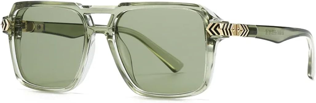 

Модные солнцезащитные очки с двойной перемычкой для женщин, ретро-очки с заклепками, солнцезащитные очки UV400 для мужчин, градиентные очки для активного отдыха VFDHN, Tyj516-5