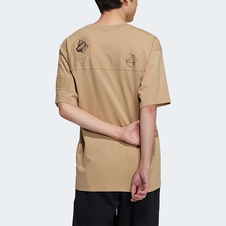 Футболка adidas originals Pattern Logo Round Neck Short Sleeve HA1494 — фото 3