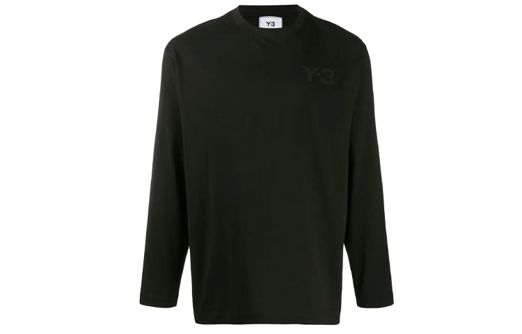 

Adidas Y 3 футболка с длинным рукавом и классическим логотипом на груди Y-3, черный