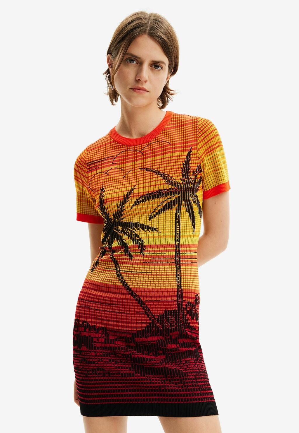 

Платье-труба PALM TREE DRESS Desigual, оранжевый