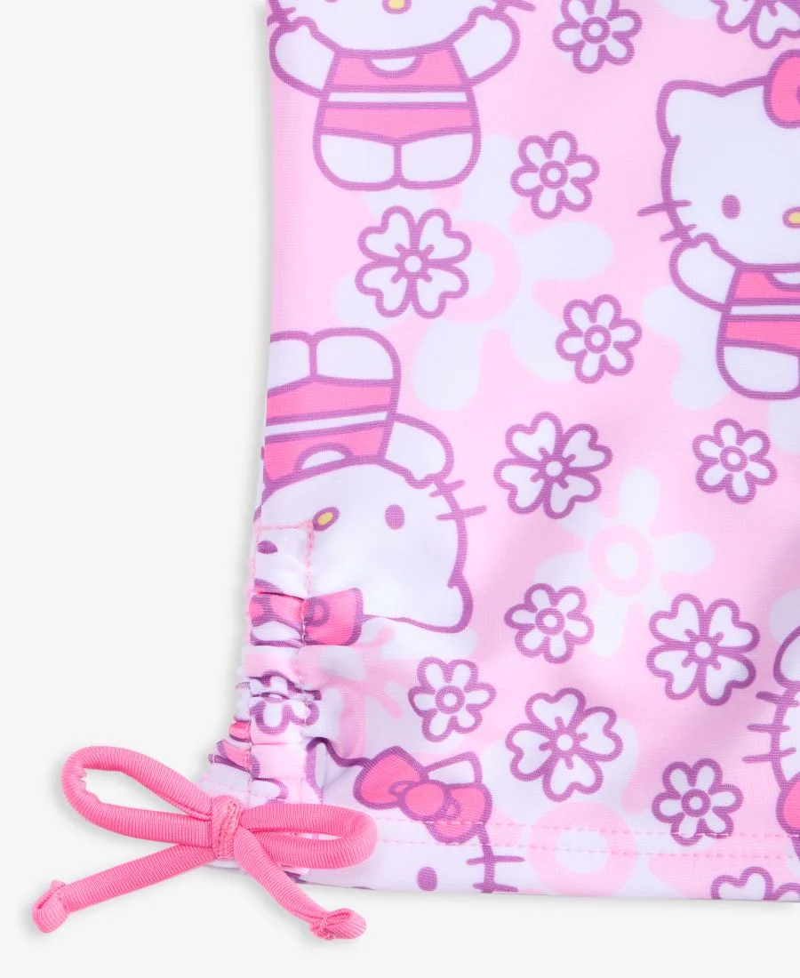 Купальник Hello Kitty для девочек, размер 4-6X, из двух частей, с принтом Dreamwave, фиолетовый — фото 3