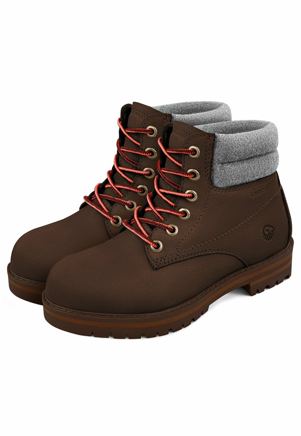 Ботильоны на шнуровке Leather Merino Boot Giesswein, цвет dunkelbraun — фото 3