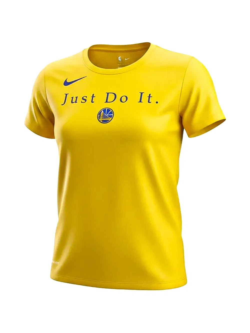 Футболка NBA Golden State Warriors "Just Do It" из быстросохнущей ткани Nike, желтый