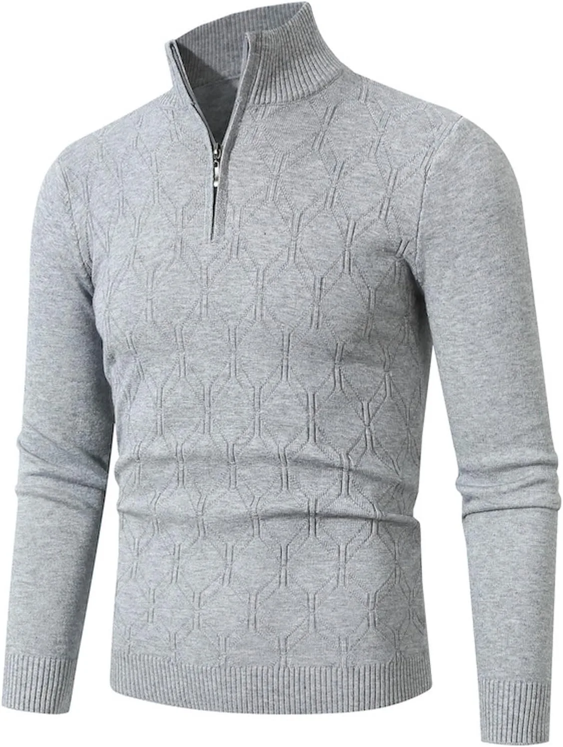 

Dgoopd мужской джемпер с воротником стойкой, джерси, slim fit