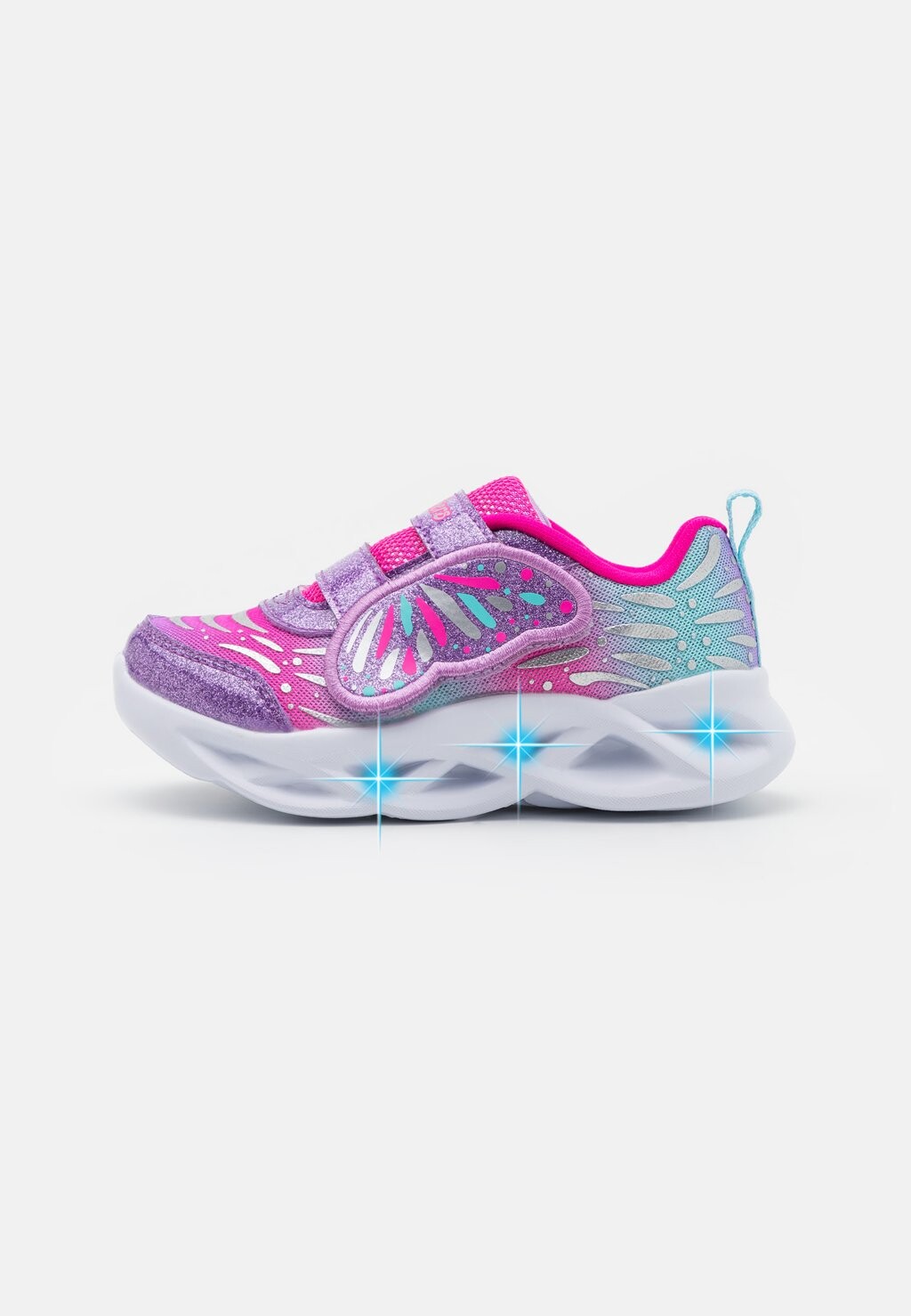 

Низкие кроссовки Twisty Brights Skechers, цвет lavender pink