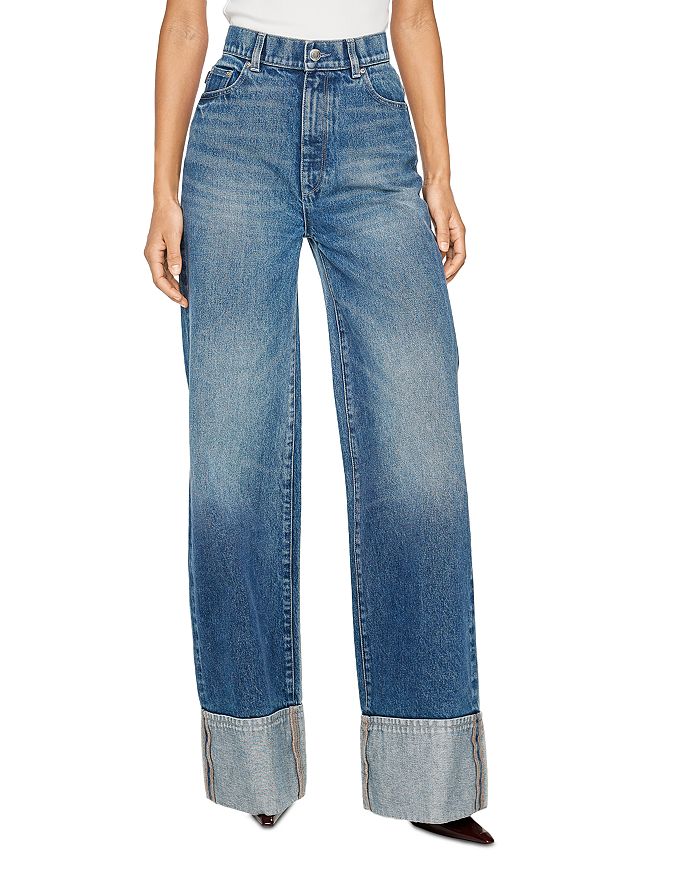 

Джинсы Hepburn Wide Leg High Rise в Middleton DL1961, синий