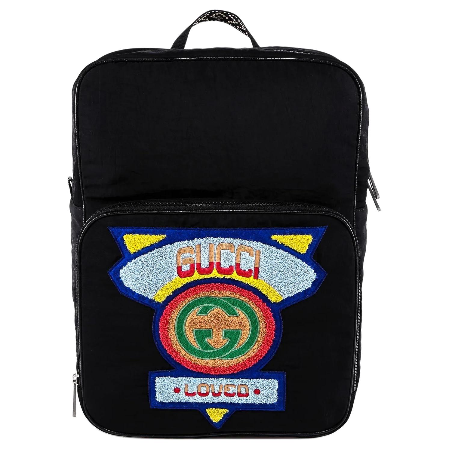 

GUCCI Нейлоновый рюкзак обычный мужской черный