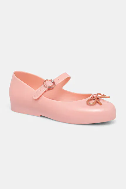 Балетки с бантиком Sweet Love Chrome BB Melissa, розовый