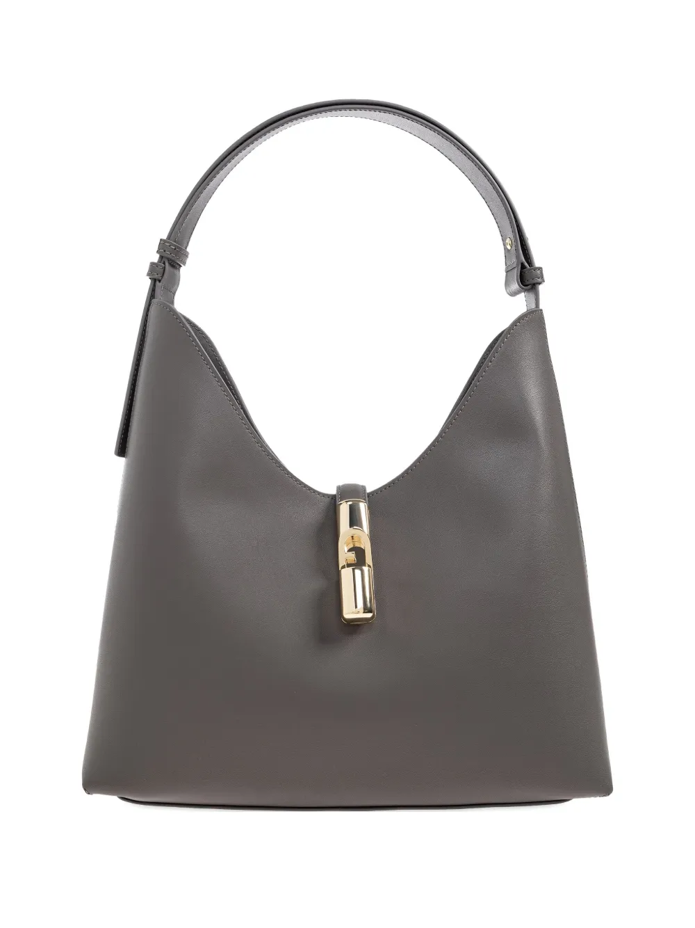 

Сумка-тоут с защелкой и изогнутым верхом Furla, серый