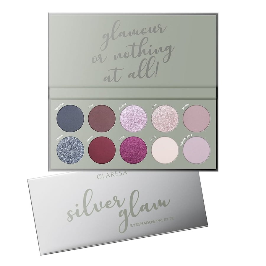 

Claresa, Палитра теней для век Silver Glam 12 г