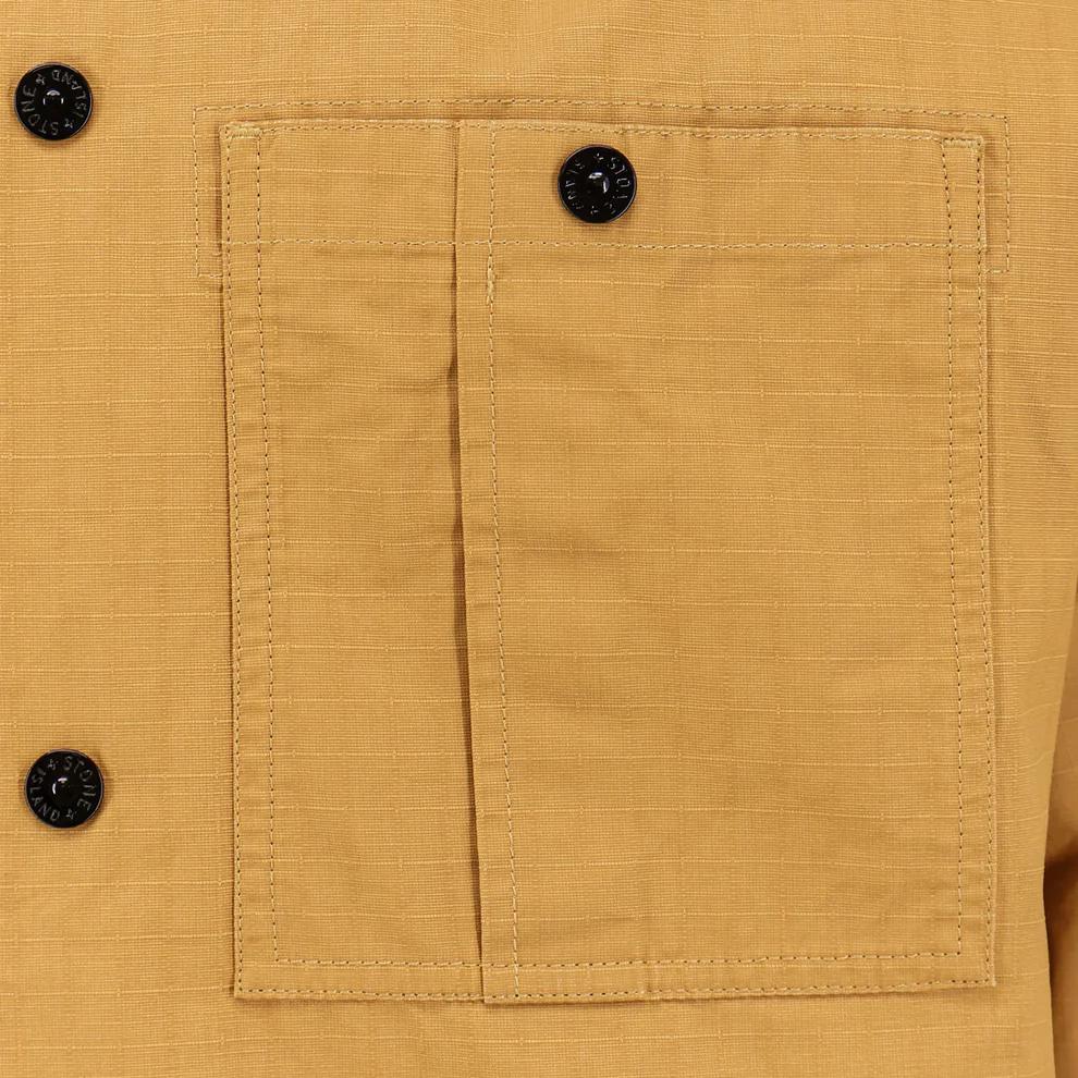 Рубашка на пуговицах STONE ISLAND, оранжевый желтый — фото 3