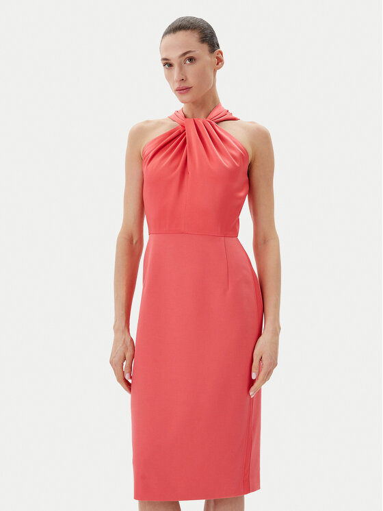 

Коктейльное платье slim fit Datinar 50538291 Boss, красный