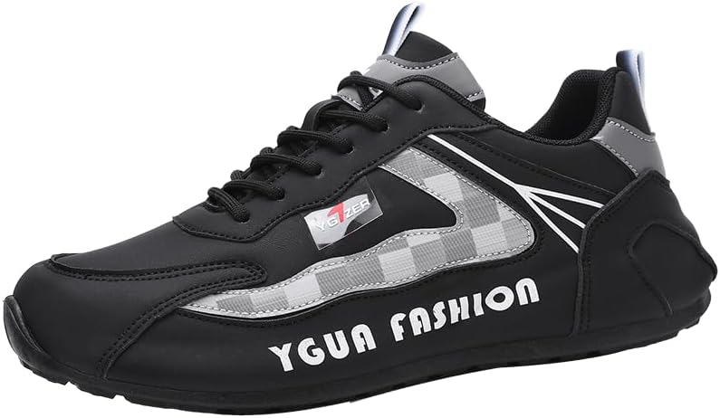 

Стильные мужские кроссовки - эластичная застежка, противоскользящие беговые туфли, подходят для уличных тренировок подростков Hhhchpm, черный