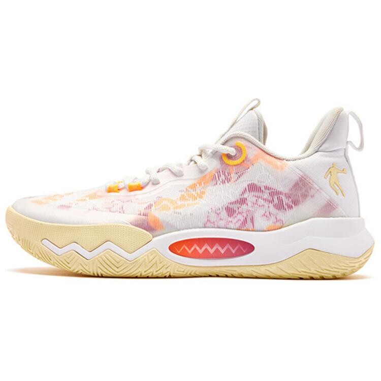 

Баскетбольные кроссовки Basketball Shoes Men Low-Top White/Red/Orange Qiaodan