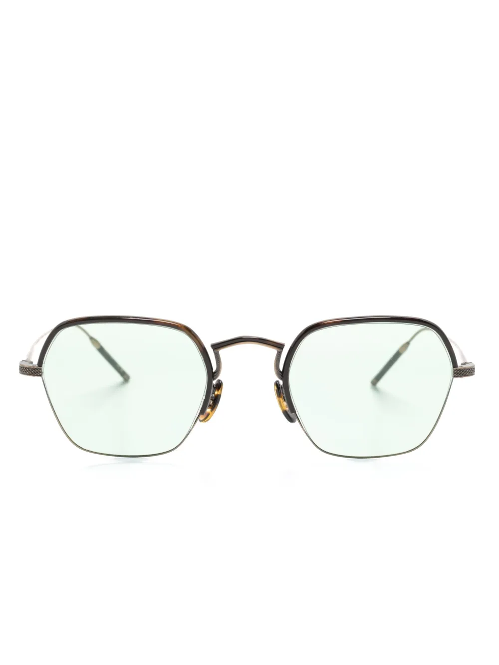 

Очки в квадратной оправе Oliver Peoples, коричневый