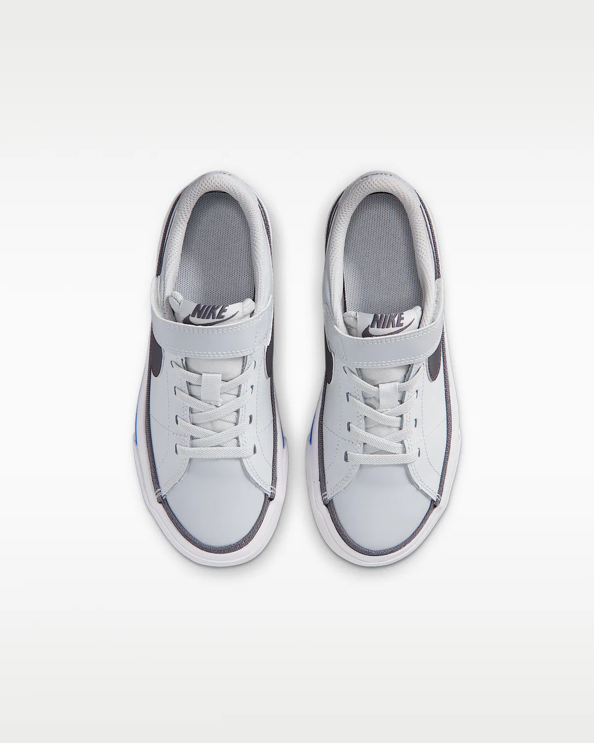 Детские кроссовки Nike Court Legacy, Off White/Crystal Blue/White/Pencil Point — фото 4