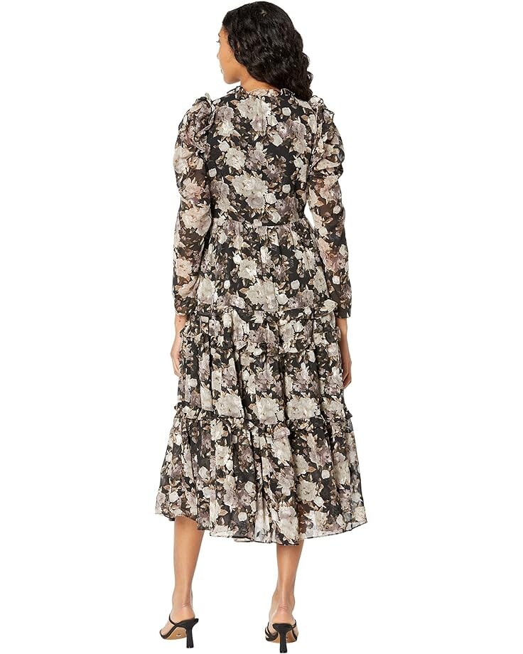 

Платье en saison Rena Midi Dress, черный мульти