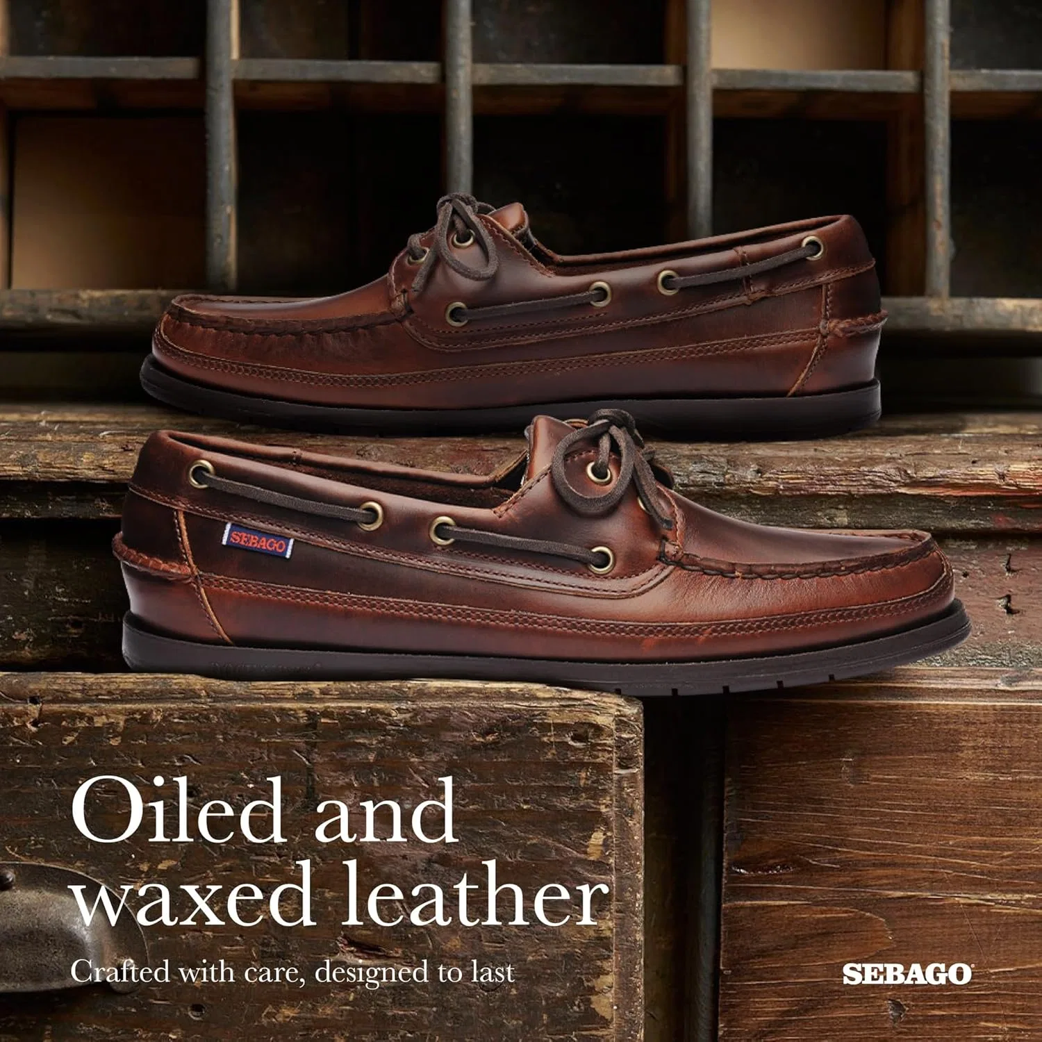 Мокасины мужские Sebago Schooner Waterproof, коричневый — фото 4