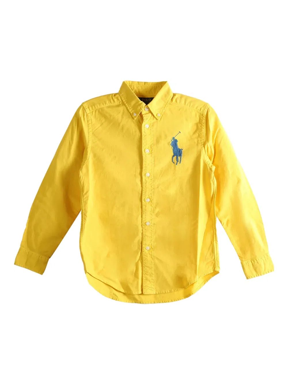 Рубашка с вышитым логотипом Polo Ralph Lauren Kids, желтый